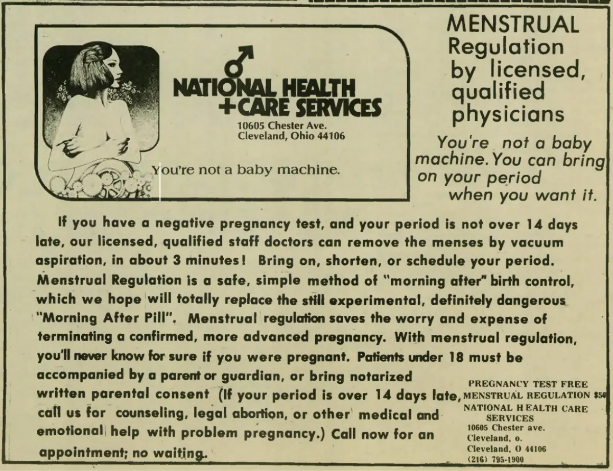 The controversial ad from the June 12, 1975 issue of 'The Observer'