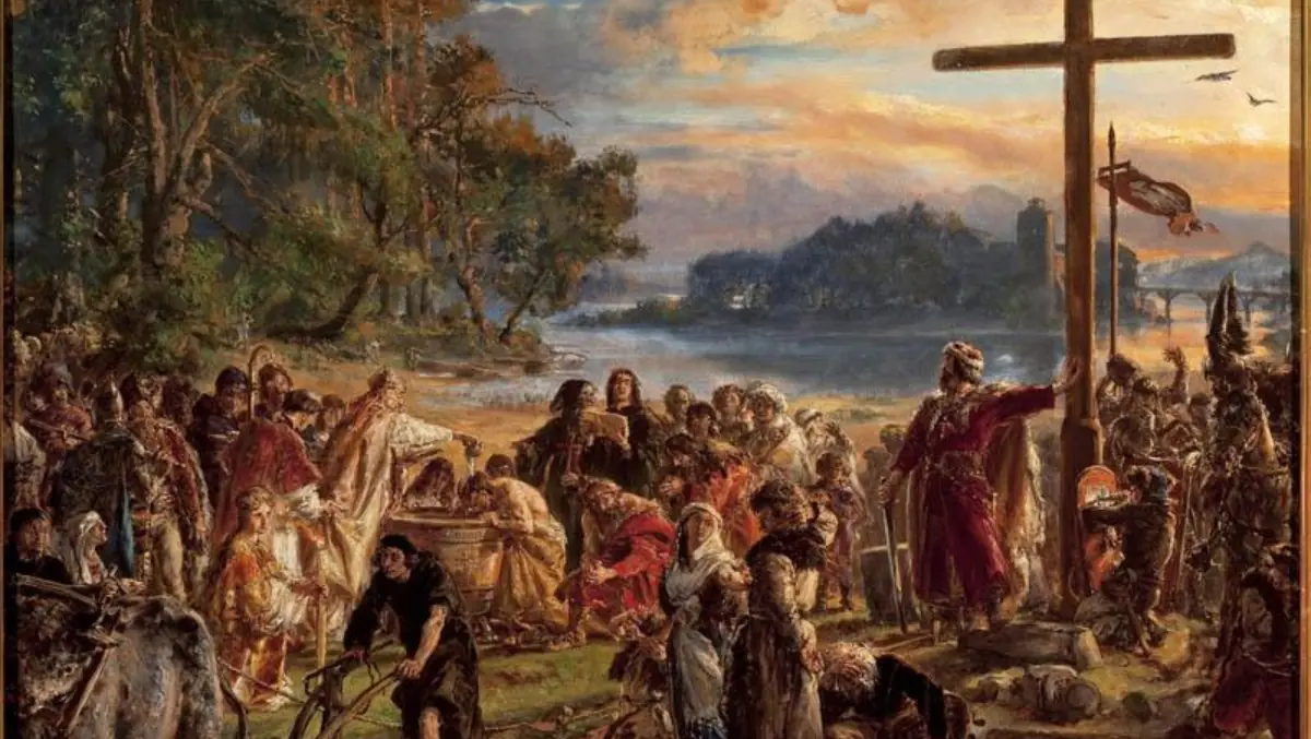 'The Introduction of Christianity to Poland, A.D. 965' by Jan Matejko
