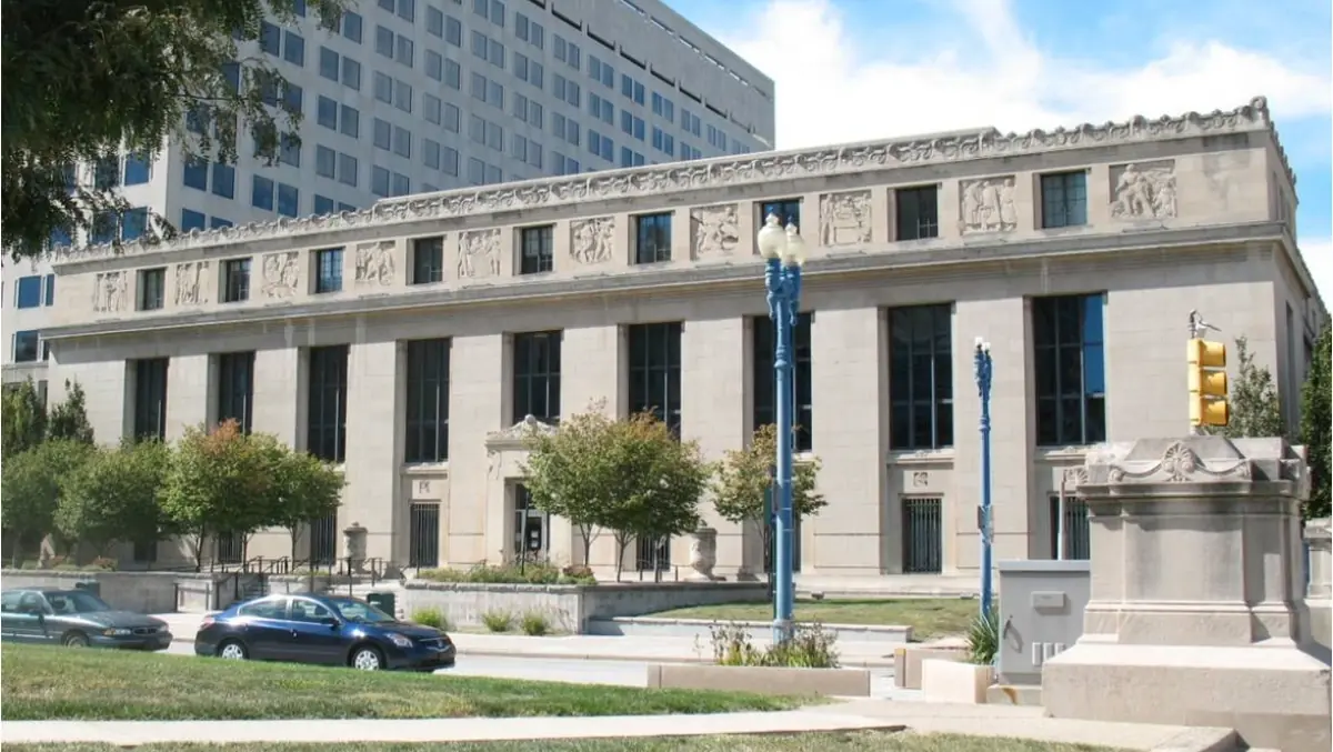 Photograph of the State Library in Indianapolis, Indiana
