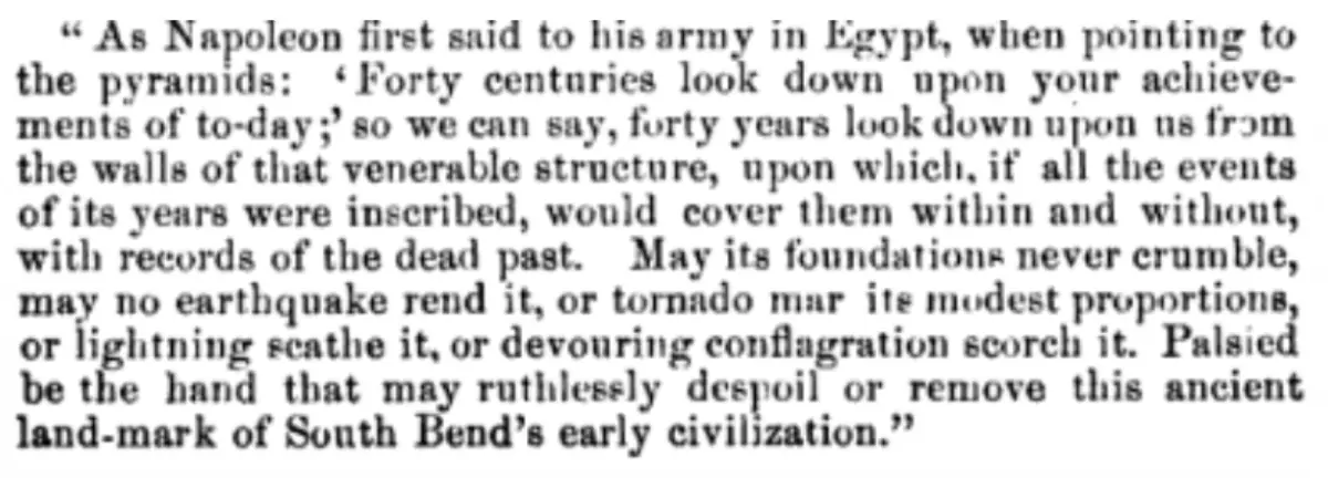 Chapman's quote about South Bend's Bainter House