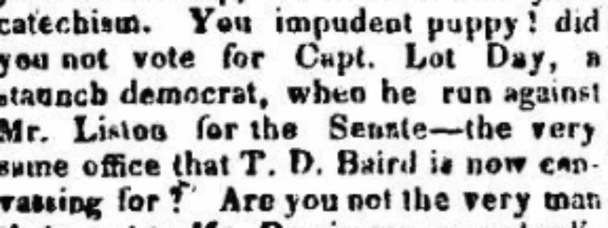 The Goshen Democrat launches insults calling Republicans 'impudent puppies'