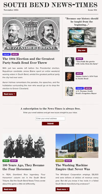 Image of the November 2024 issue of the News-Times