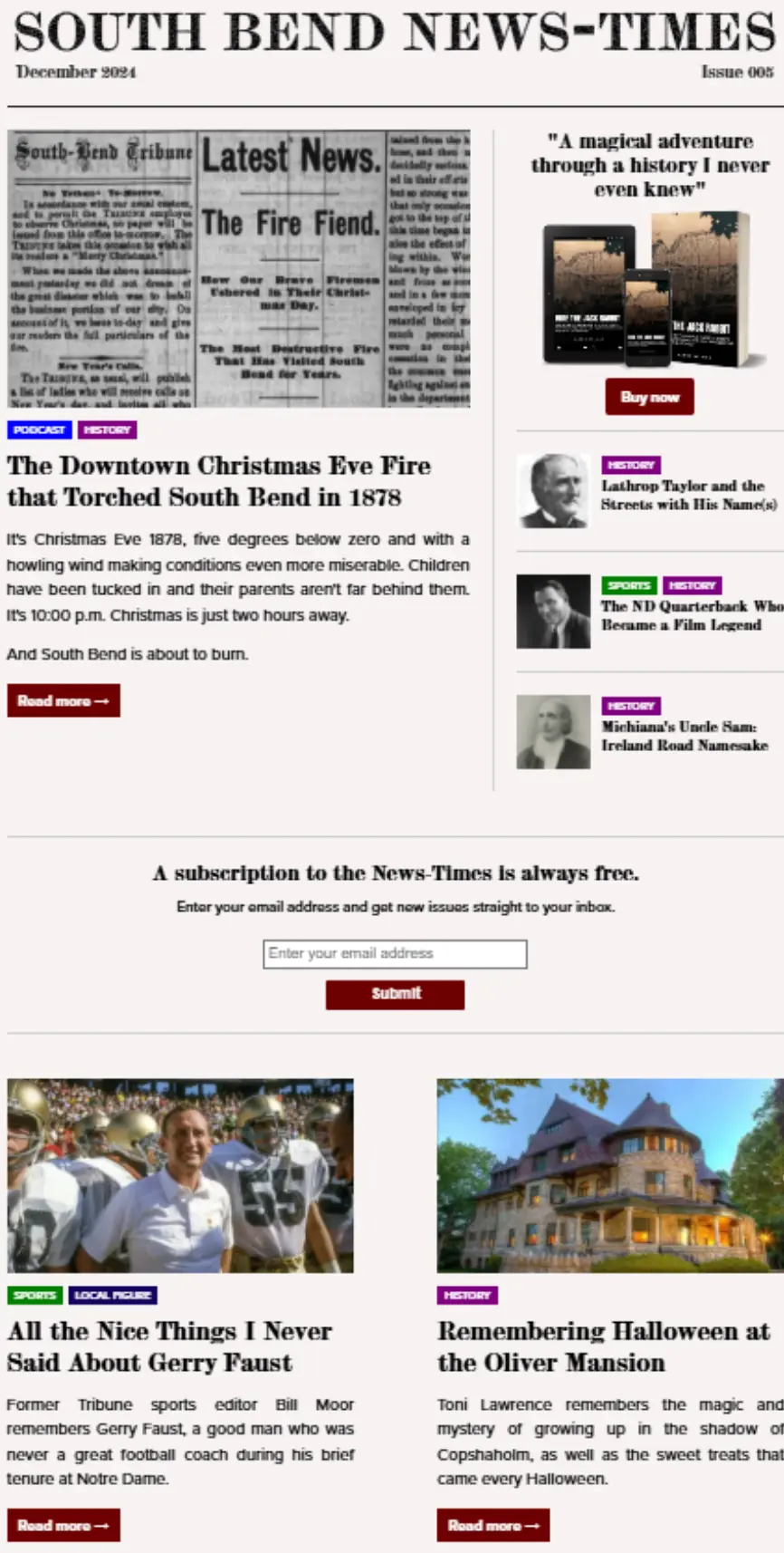 Image of the December 2024 issue of the News-Times