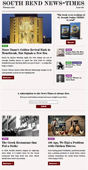 Image of the February 2025 issue of the News-Times