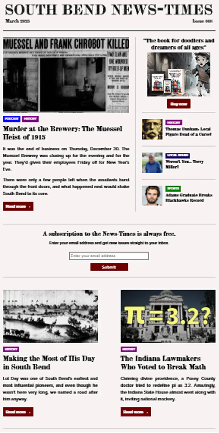 Image of the March 2025 issue of the News-Times