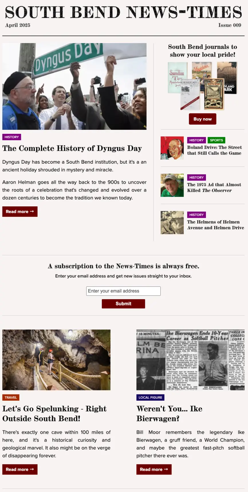 Image of the April 2025 issue of the News-Times