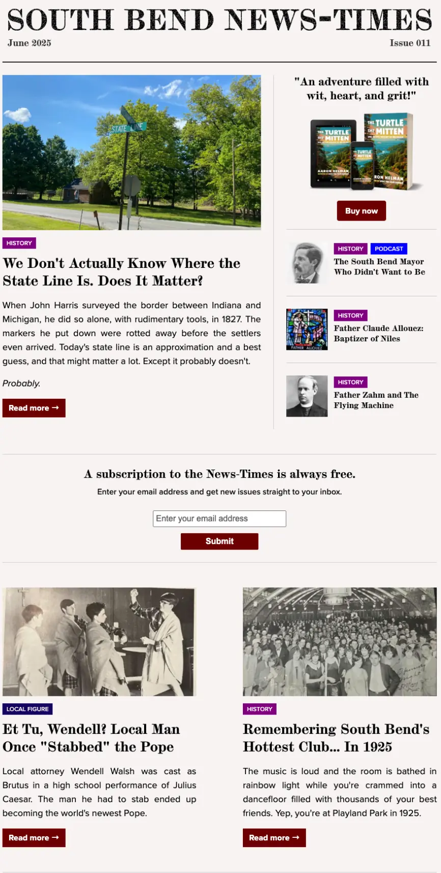 Image of the June 2025 issue of the News-Times