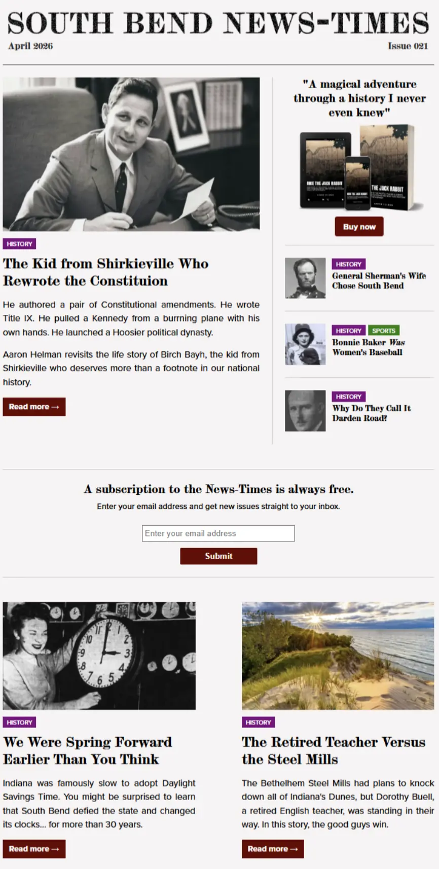 Image of the April 2026 issue of the News-Times